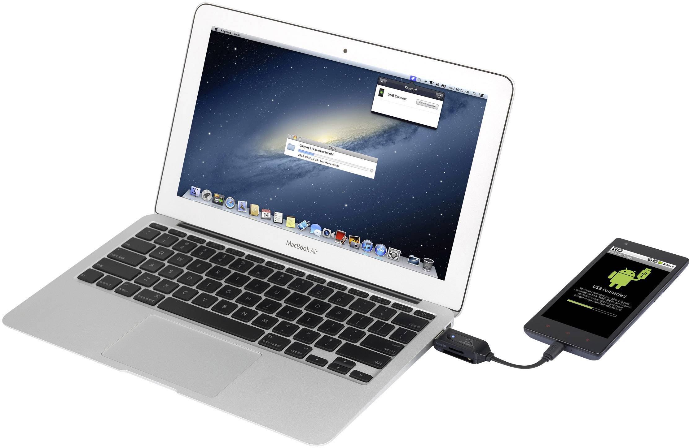 Lecteur de carte mémoire externe Renkforce USB 2.0, Micro USB 2.0 noir