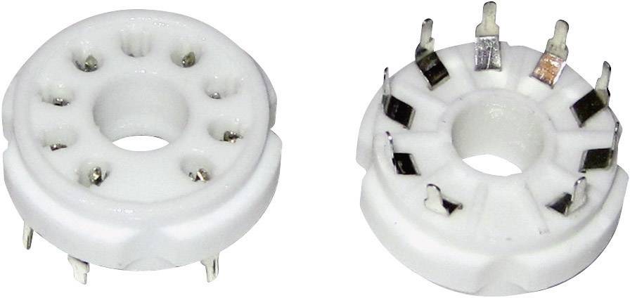 Socle de tube électronique 1 pc(s) 130552 Nombre de pôles: 9 Culot: magnoval Type de montage: circuit imprimé Matériau:Céramique