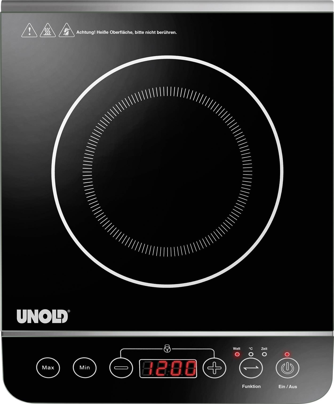 Plaque à induction Unold Elegance 2000 W noir, argent