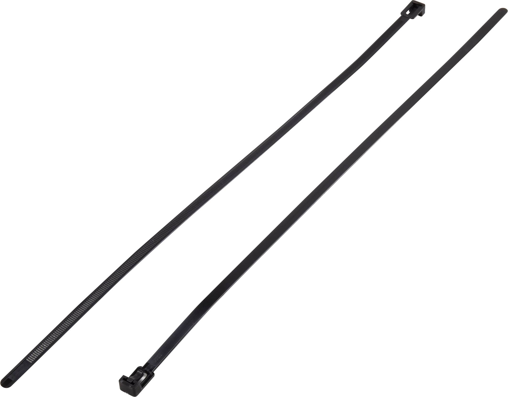 Serre-câble 500 mm x 8.50 mm noir TRU COMPONENTS TC-HV-500BK203 1592884 crantage intérieur 100 pc(s)