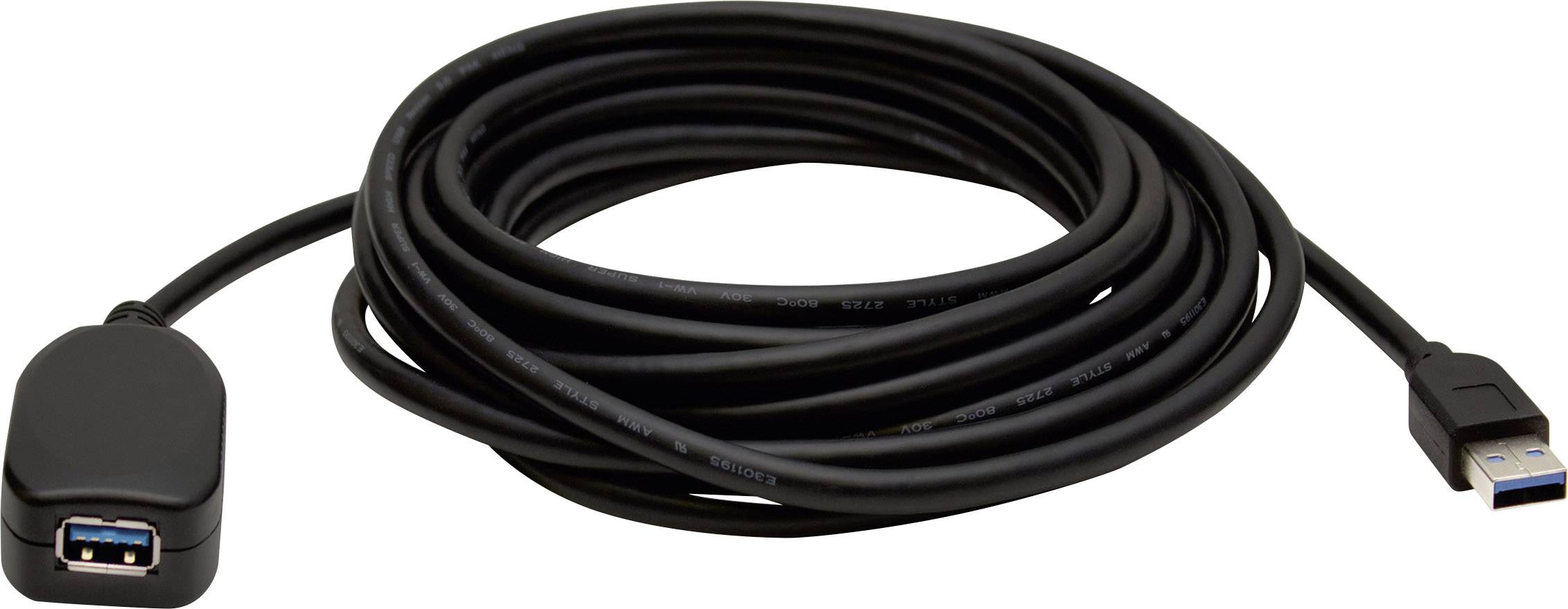 Manhattan Câble USB USB 3.2 Gen1 USB-A mâle, USB-A femelle 5.00 m noir 150712