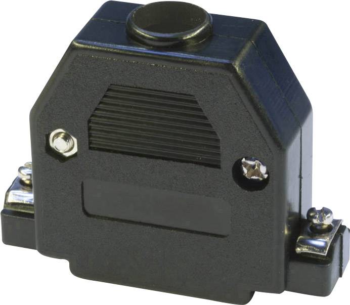 Un capteur électronique noir au design rectangulaire légèrement incliné, avec des supports de fixation sur les côtés.
