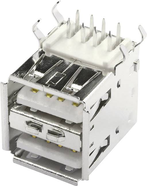 Embase double USB-A econ connect USBBU2A embase femelle horizontale USB 2.0 2 ports