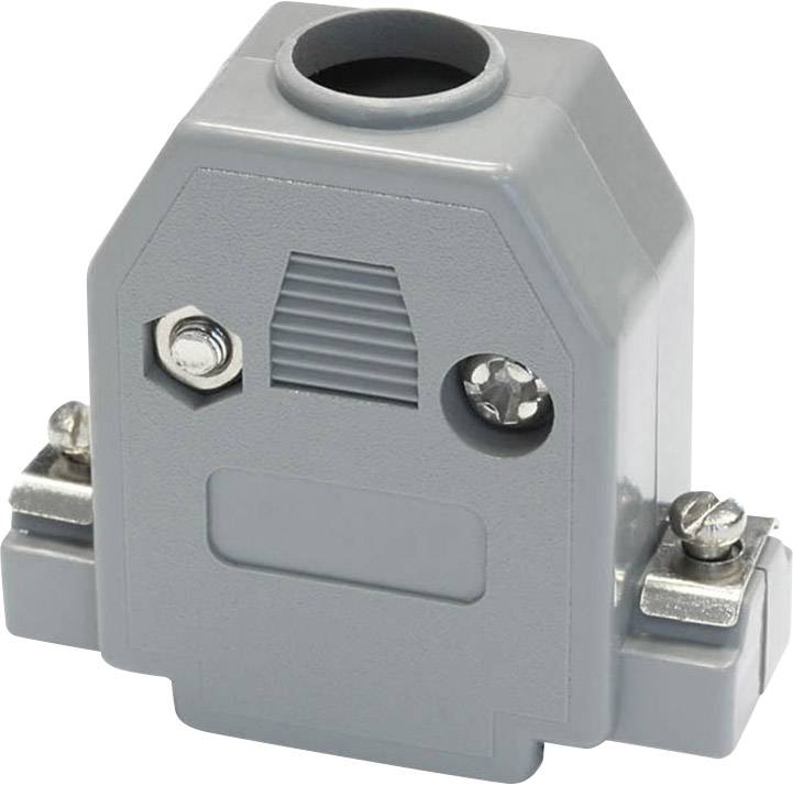 Composant mécanique gris avec bornes de connexion et vis, utilisé dans des installations techniques.