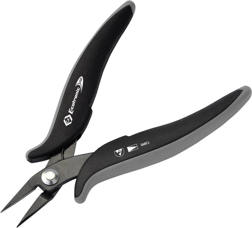 C.K T3890 antistatique (ESD) Pince à bouts pointus droite 145 mm