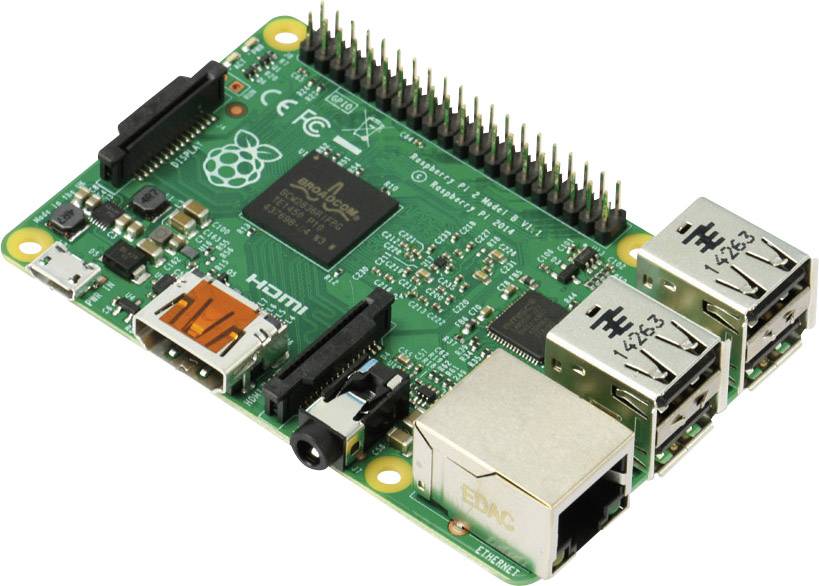 Raspberry Pi® 2 B 1 GB 4 x 0.9 GHz Raspberry Pi®