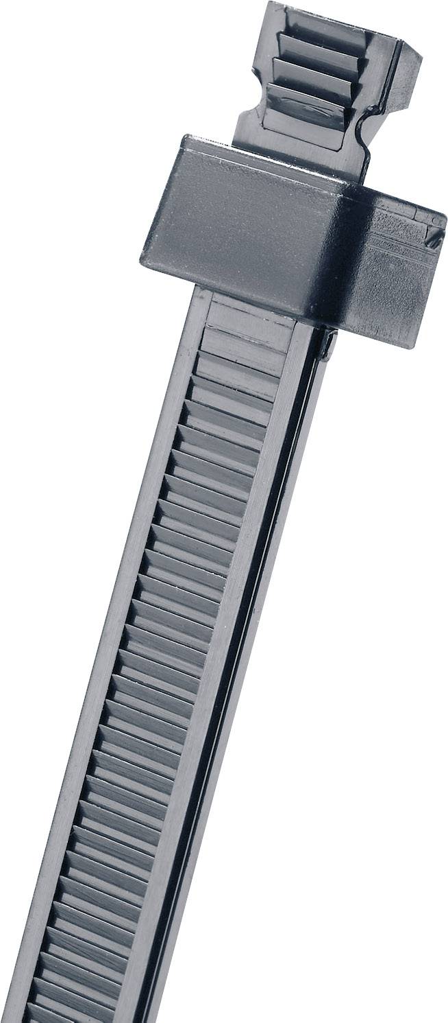 Panduit SST2S-C0 SST2S-C0 Serre-câble 172 mm 4.60 mm noir pour montage 1 trou