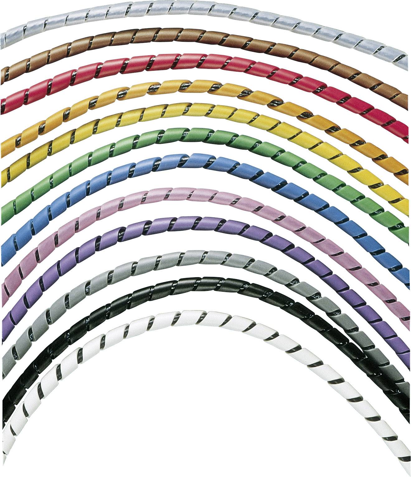 Panduit T25F-C10 Gaine spirale 4.80 à 50.40 mm blanc 30.5 m