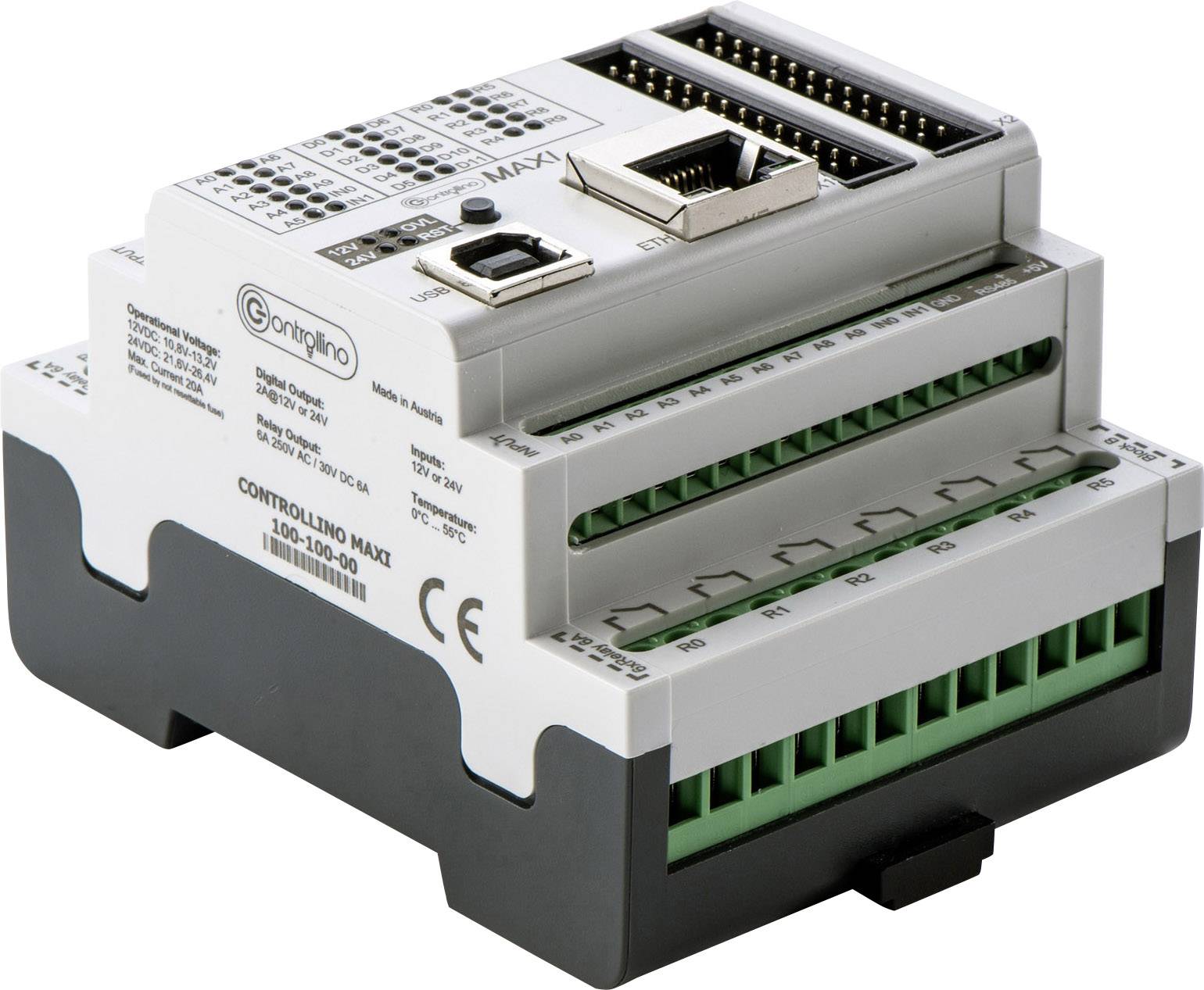 Module de commande Controllino MAXI 100-100-00 12 V/DC, 24 V/DC