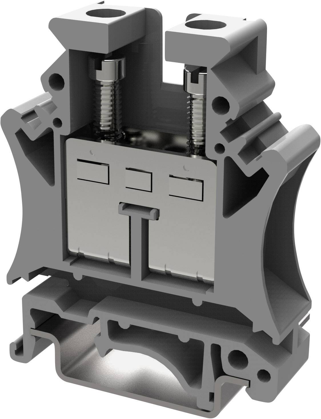 Degson PC16-01P-11-00AH-1 Borne de passage 12.2 mm raccord à vis gris