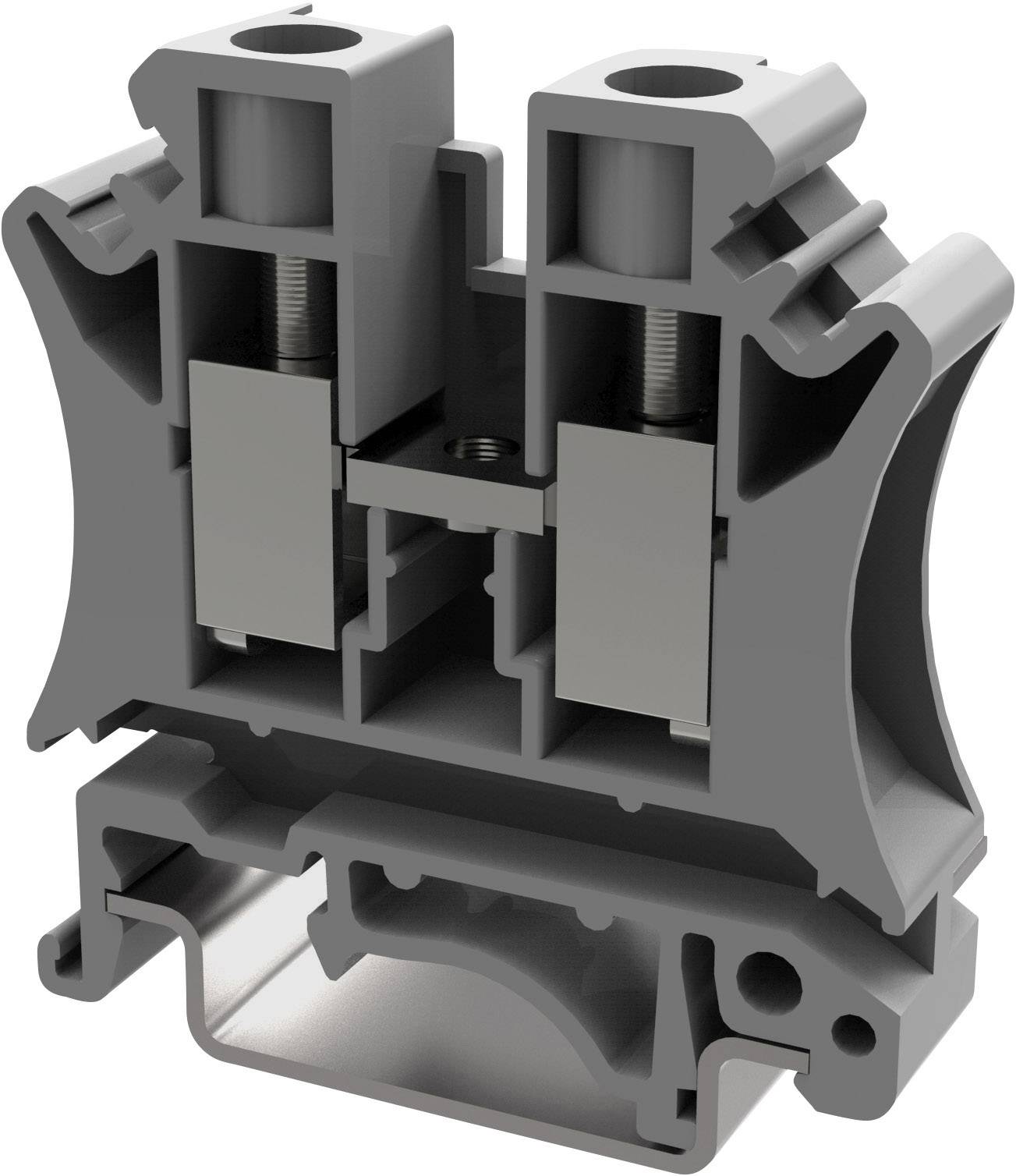 Degson PC10-01P-11-00AH-1 Borne de passage 10.2 mm raccord à vis gris