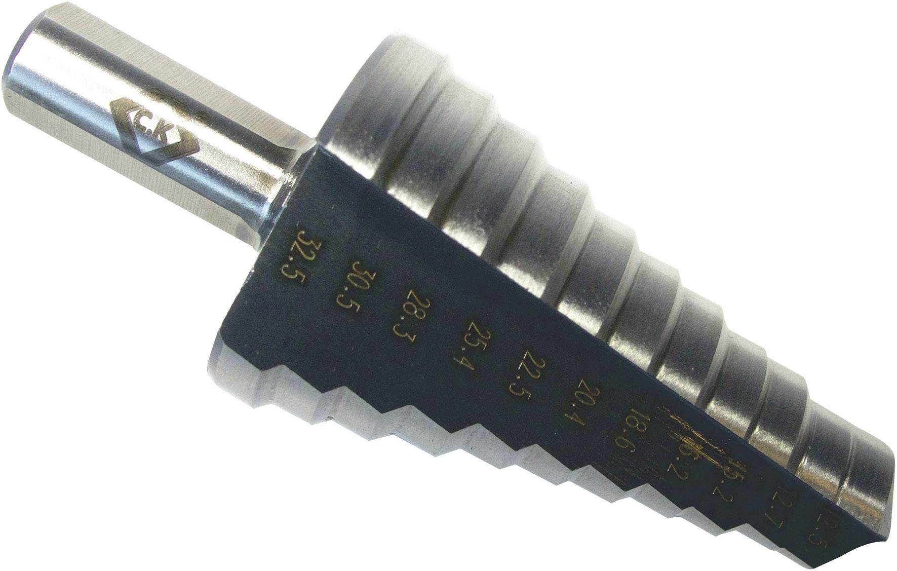 C.K T3012 HSS Foret étagé Longueur totale 80 mm tige à 3 surfaces 1 pc(s)