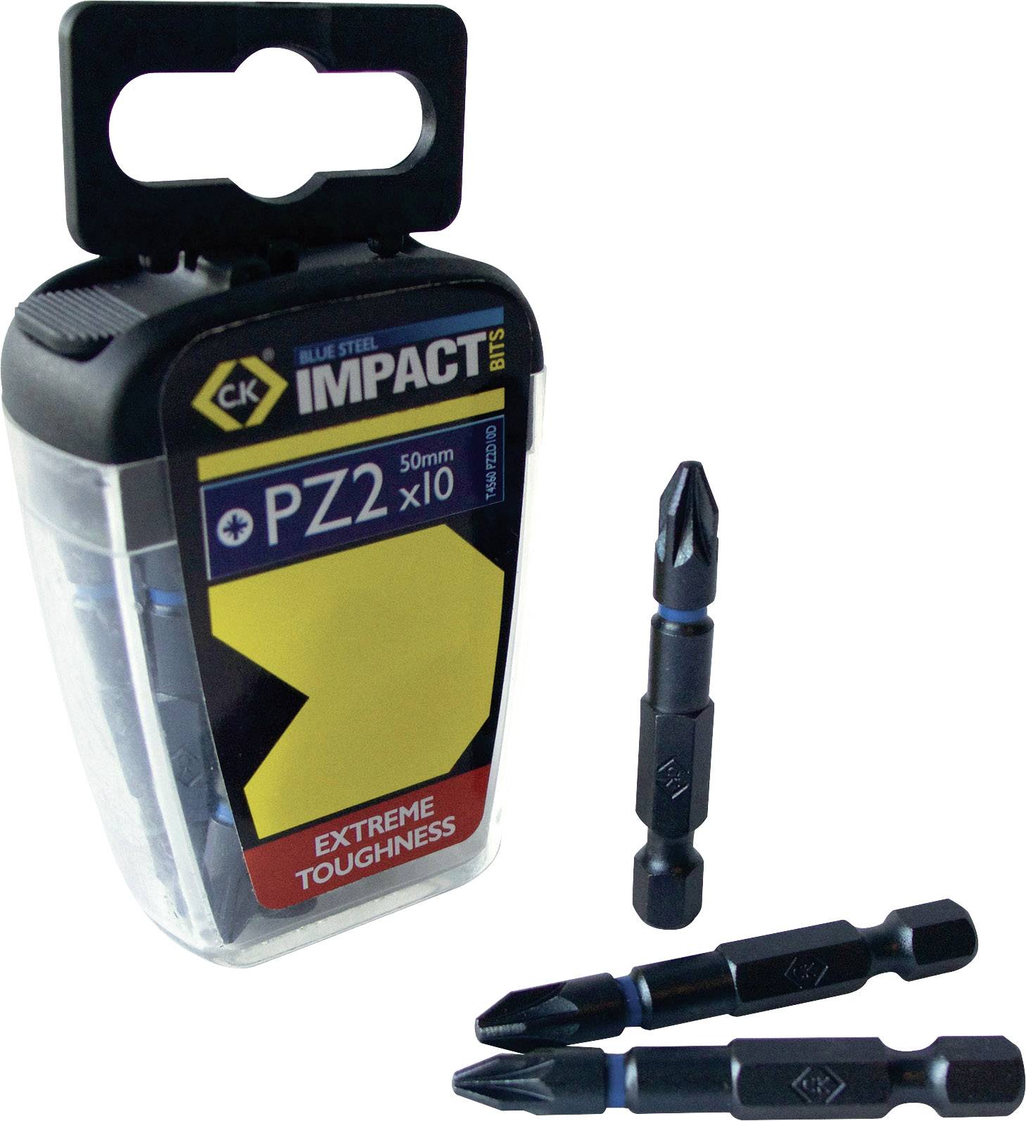 C.K T4560 PZ2LD10 Jeu d'embouts 10 pièces vis Pozidriv technologie Torsion Control