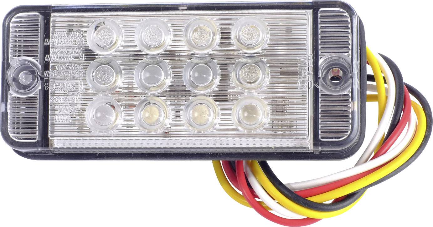 Feu de recul pour remorque gauche, droite SecoRüt 95821 verre transparent extrêmités de câble ouvertes 12 V, 24 V
