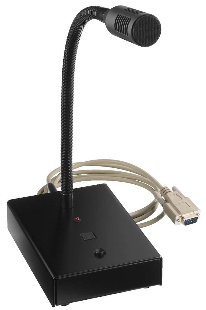 Microphone de table ELA Monacor MEVAC-1PTT MEVAC-1PTT 1 pc(s)