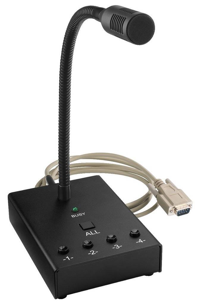 Monacor MEVAC-4PTT Microphone de table ELA