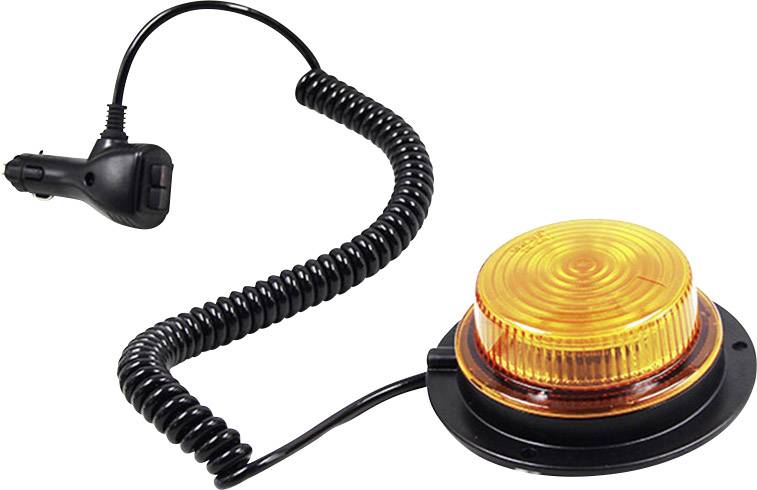 SecoRüt Gyrophare 95113 12 V, 24 V via réseau de bord montage par vissage, fixation magnétique orange