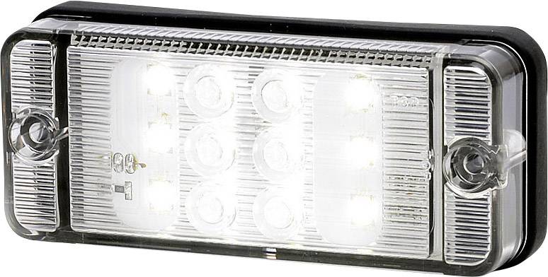 Feu de recul arrière blanc SecoRüt 95702 verre transparent extrêmités de câble ouvertes 12 V, 24 V