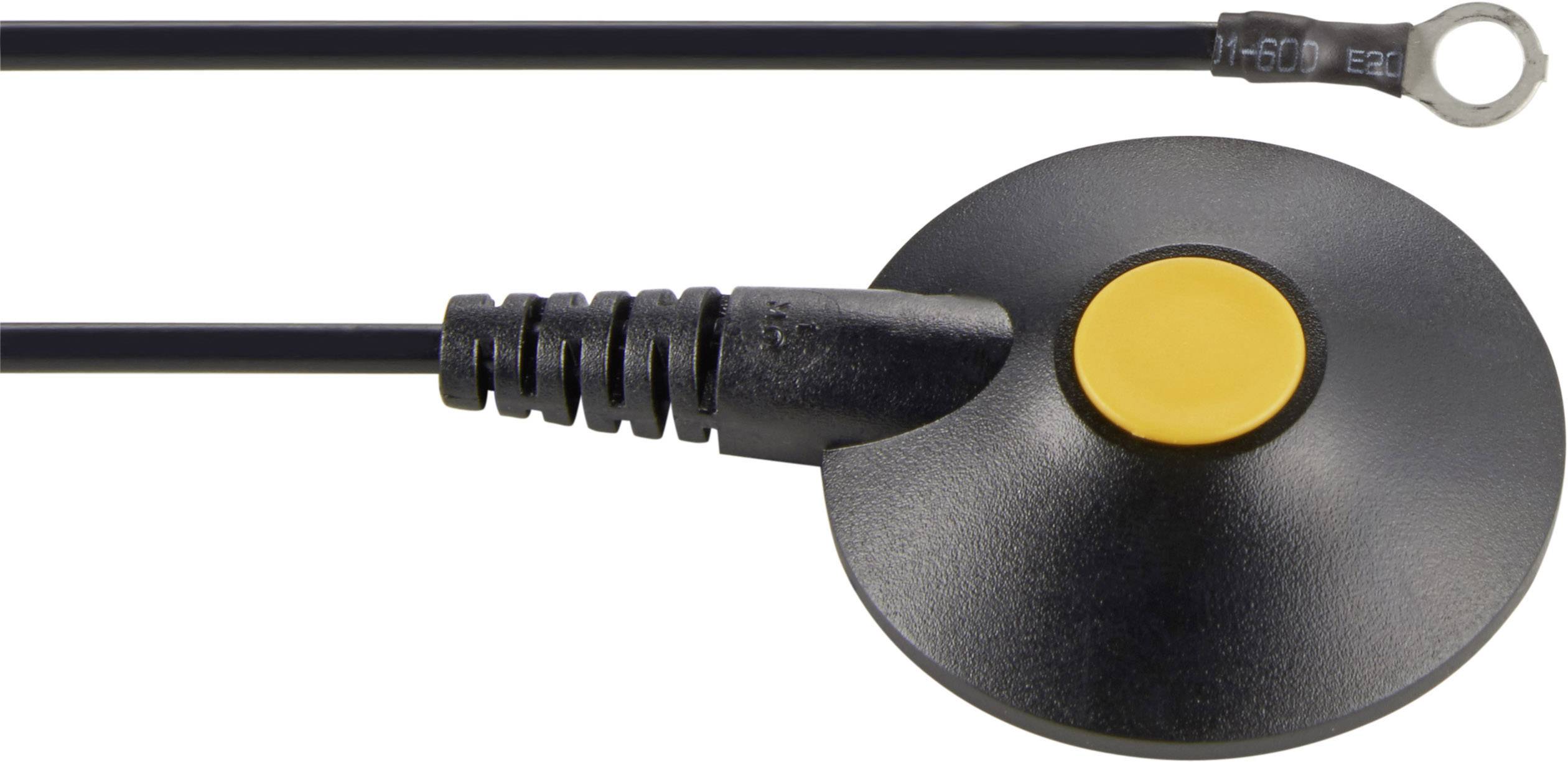 Fil de terre 4.5 m Wolfgang Warmbier 2250.790.2 Résistance de sécurité 1 MΩ noir Contenu: 1 pc(s)