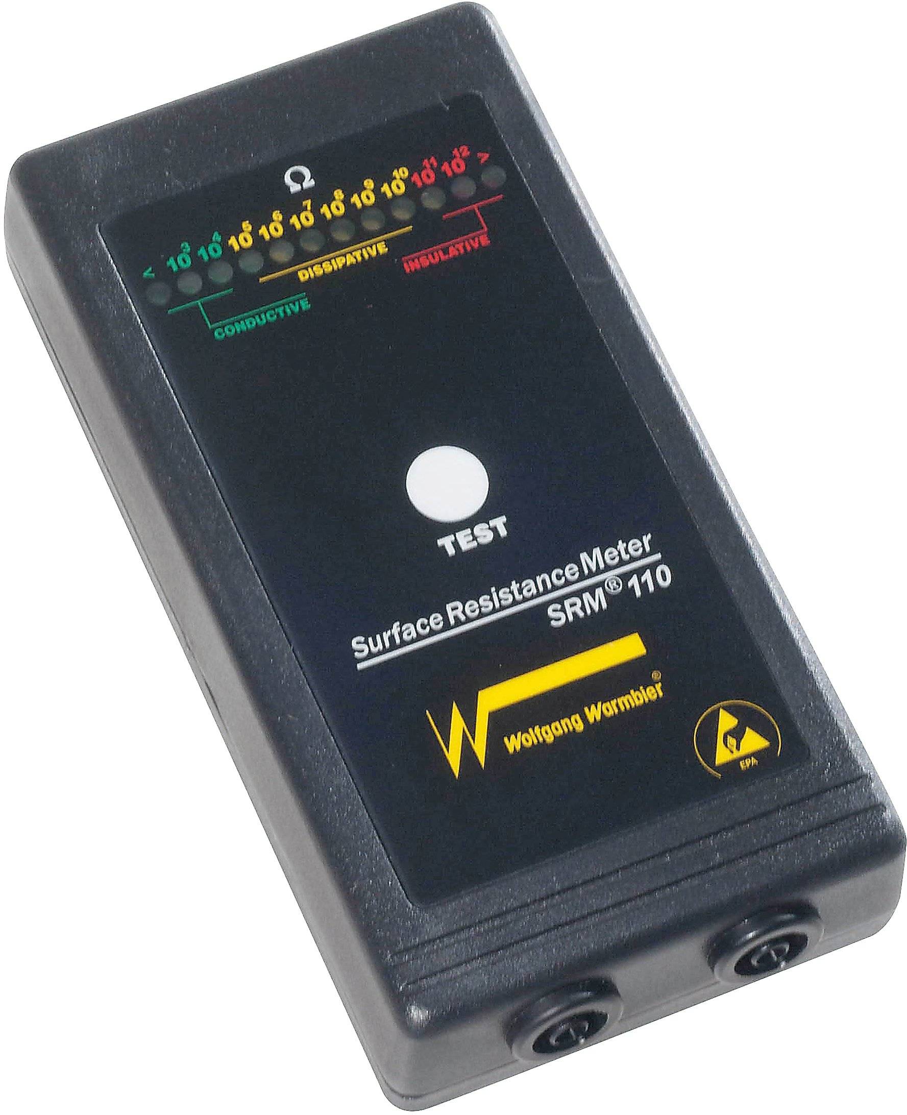 Wolfgang Warmbier SRM®110 Set appareil de test antistatique (ESD) résistance de surface, résistance de fuite sac de rangement