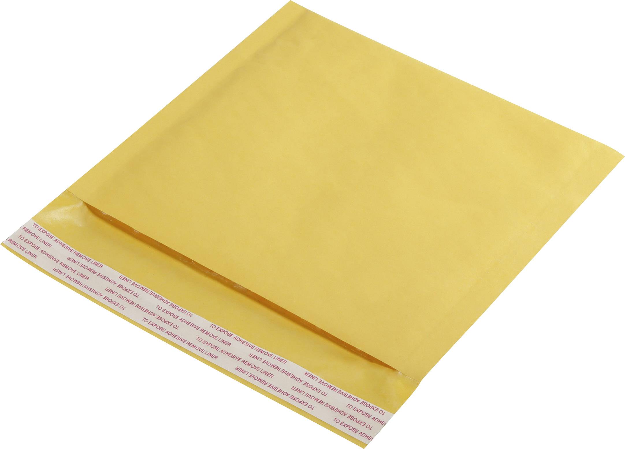 Une enveloppe matelassée jaune avec bande adhésive pour une fermeture sécurisée. Idéale pour l'envoi d'objets fragiles.