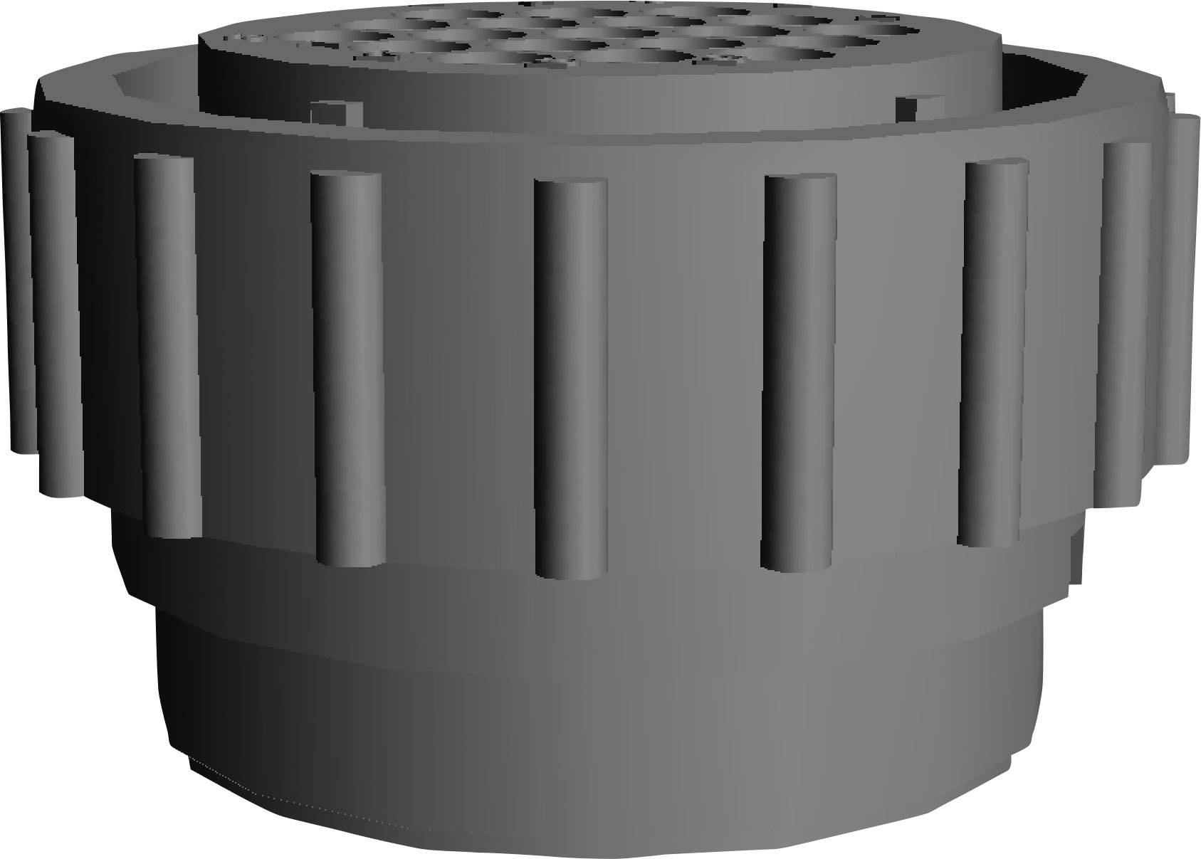 TE Connectivity 206429-1 Cosse cylindrique mâle mâle, droit Nombre total de pôles: 4 Série (connecteur rond): CPC 1 pc(s)