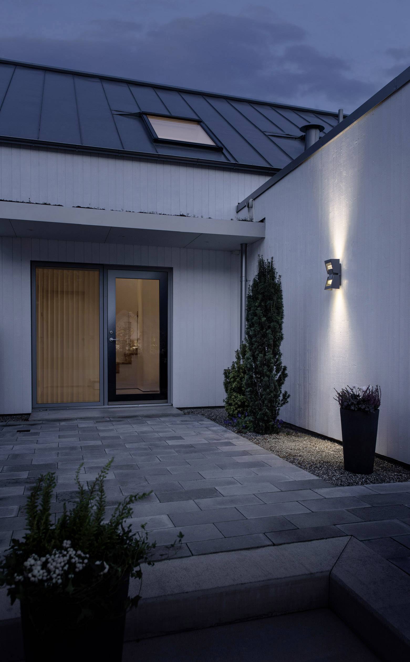 Konstsmide Potenza 7955-370 Applique extérieure LED GU10 12 W anthracite