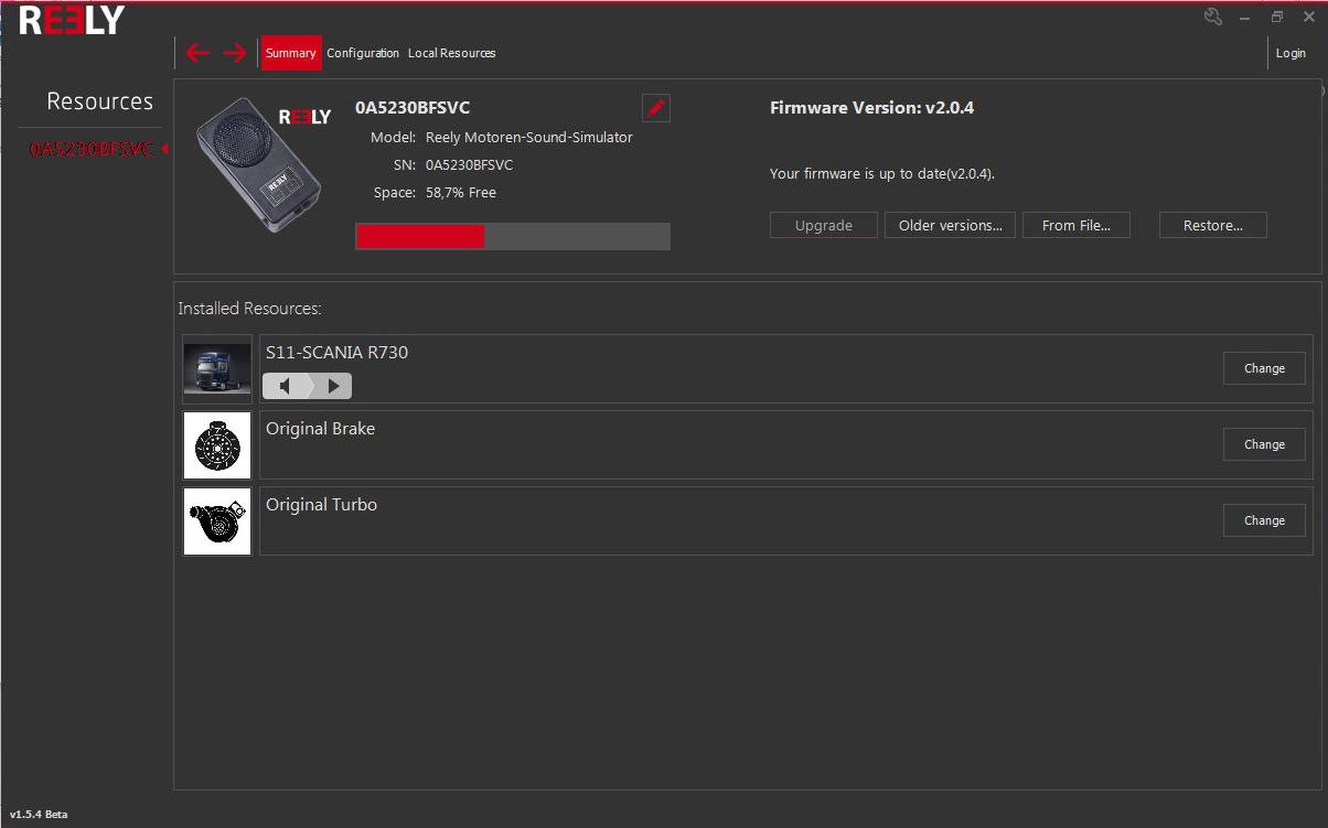 Simulateur sonore REELY