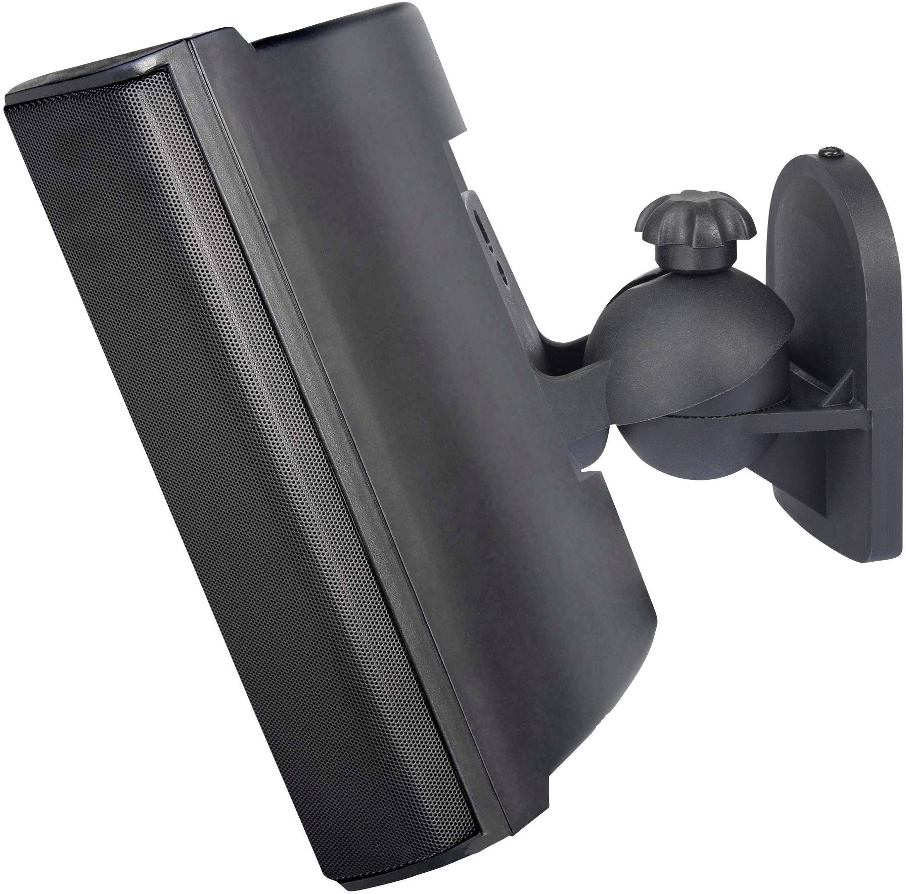 Support mural pour haut-parleur SpeaKa Professional SP-5369944 inclinable + pivotant noir 1 paire(s)