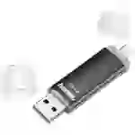 Mémoire supplémentaire USB pour smartphone/tablette Hama FlashPen "Laeta Twin" noir 128 GB USB 3.1 (Gen 1), Micro USB 2.0 Mémoire supplémentaire USB pour smartphone/tablette Hama FlashPen "Laeta Twin" noir 128 GB USB 3.1 (Gen 1), Micro USB 2.0