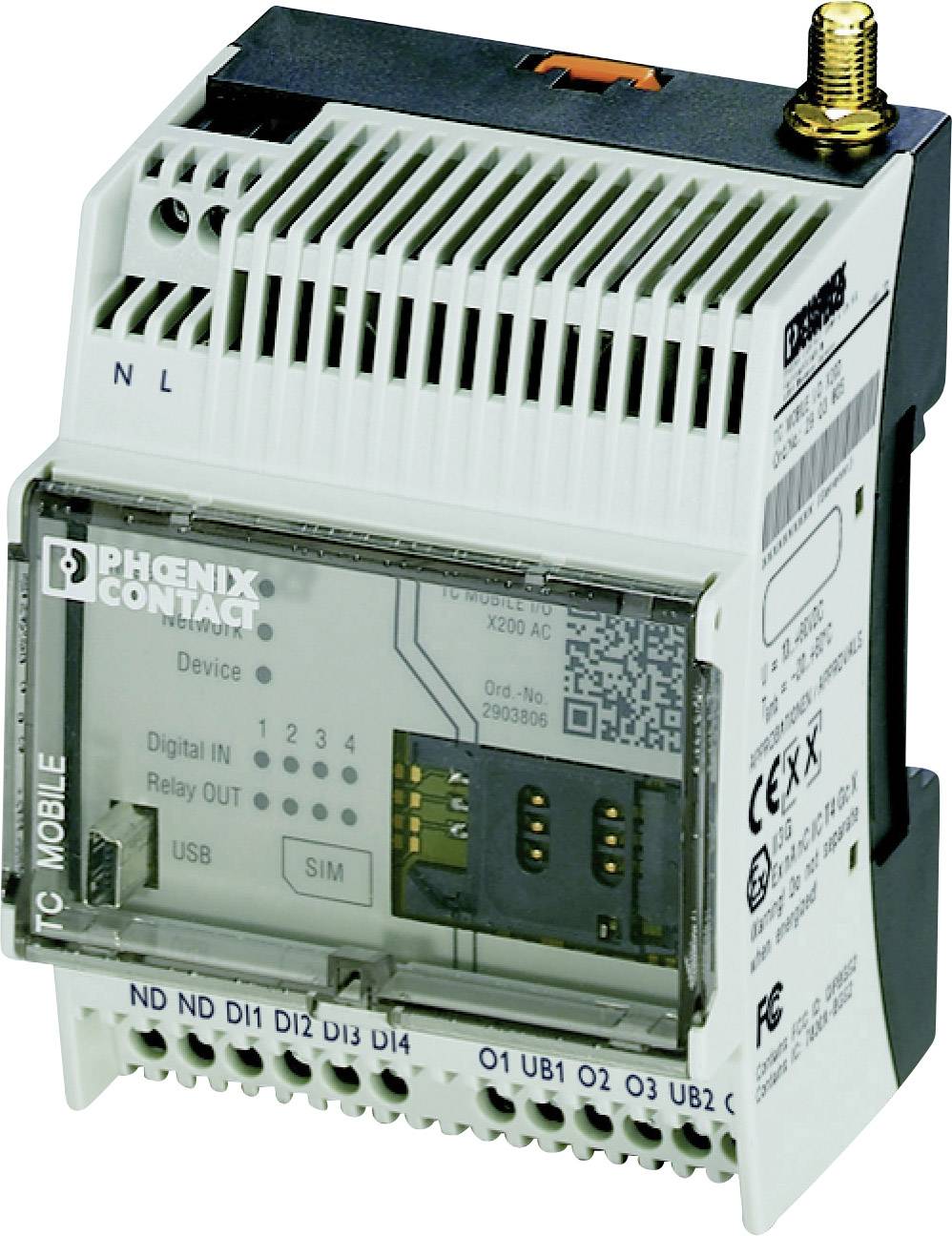 Module GSM Phoenix Contact TC MOBILE I/O X200 AC 110 V/AC, 230 V/AC