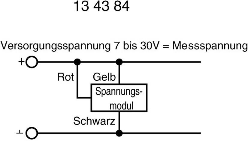 Appareil de mesure numérique à encastrer, panelmètre Beckmann & Egle Dimensions encastrées 46 x 26,5 mm