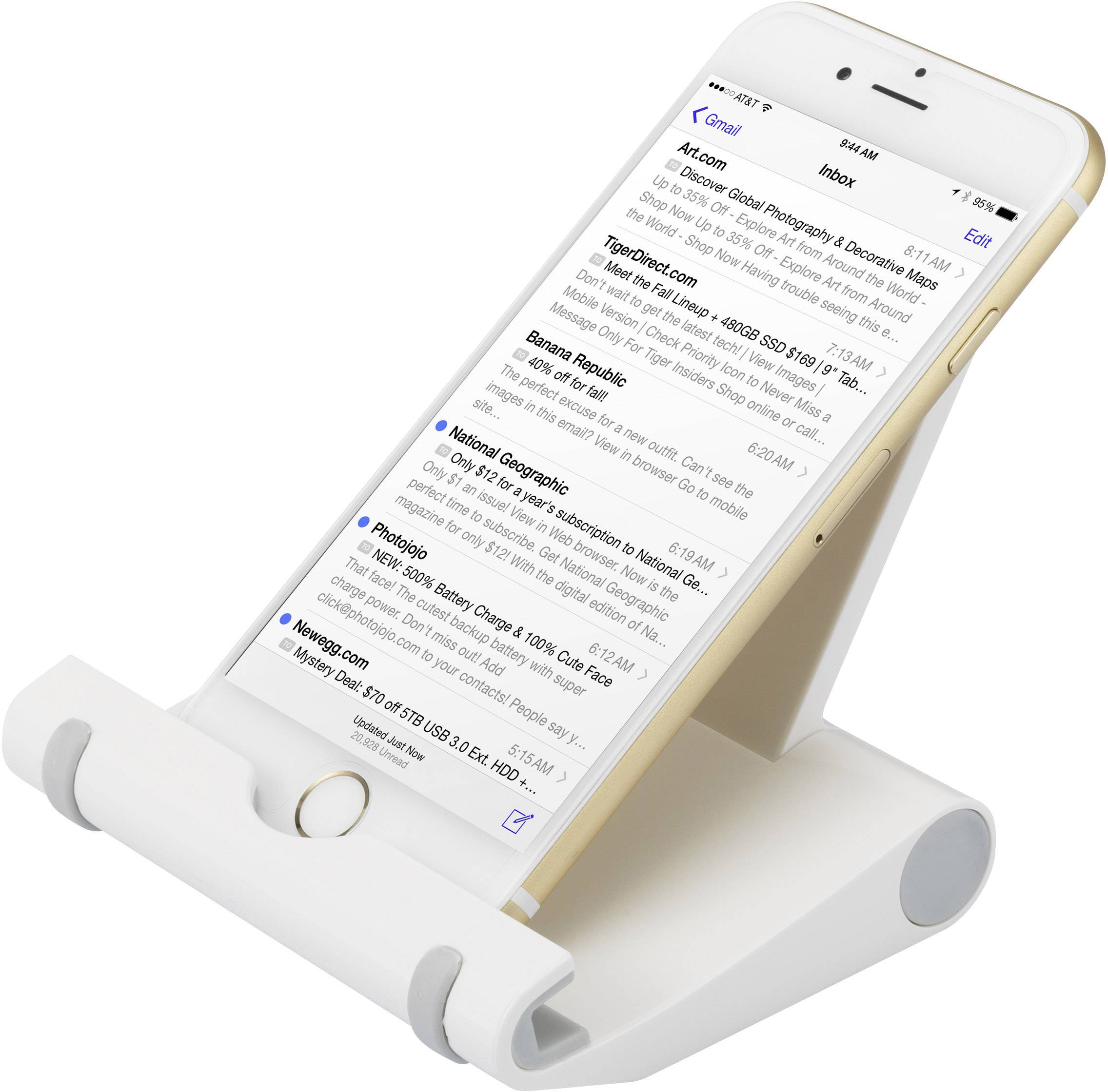 Support pour tablette Renkforce RF-4034061 Adapté à la marque (tablette): Universel 12,7 cm (5") - 25,4 cm (10")