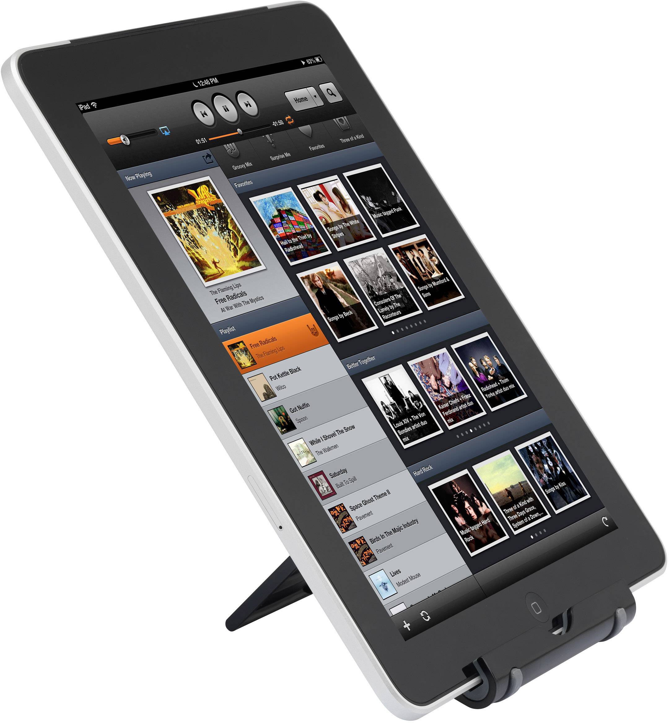 Support pour tablette Renkforce PAD-V1 Adapté à la marque (tablette): Universel 12,7 cm (5") - 25,4 cm (10")