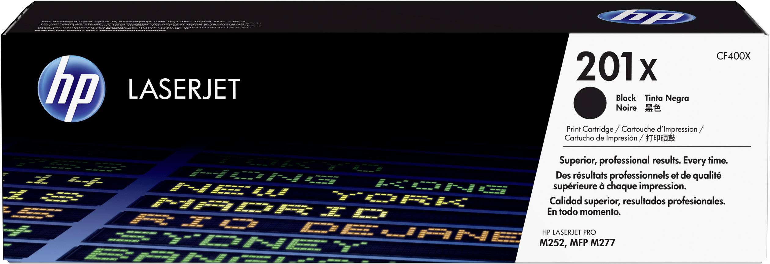 Cassette de toner d'origine HP 201X noir CF400X