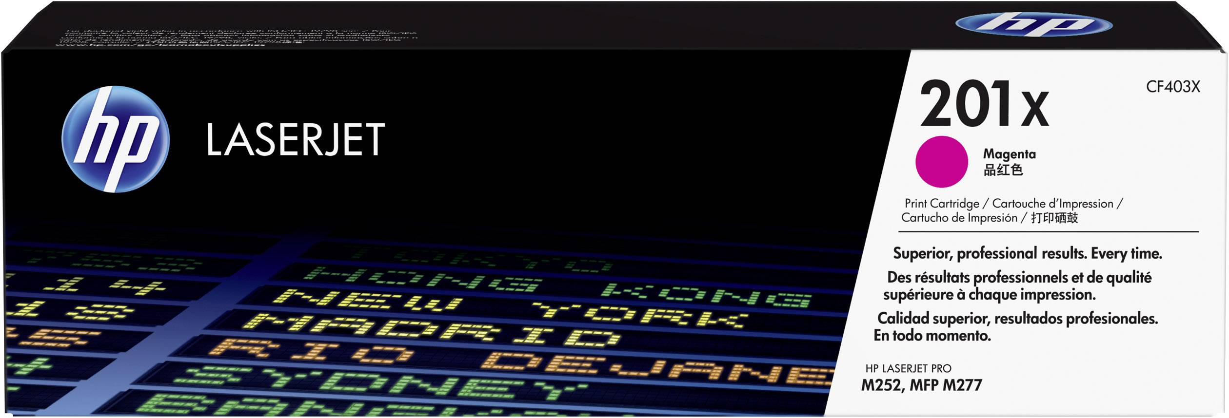 Cassette de toner d'origine HP 201X magenta CF403X