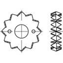 Raccord bois TOOLCRAFT 135728 (Ø) 48 mm Tôle d'acier 48 mm