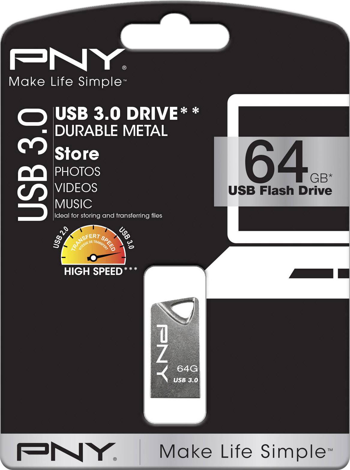 PNY T3 Attaché USB-Stick 64 GB FDI64GT330-EF USB 3.0