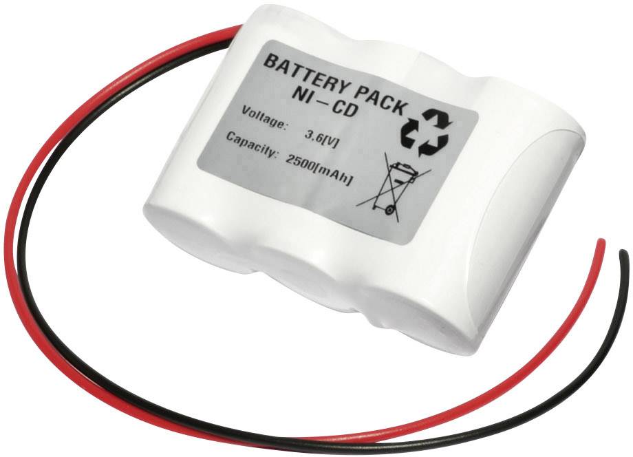 Emmerich 36C2500R Batterie pour éclairage de secours avec câble 3.6 V 2500 mAh