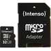 Carte microSDHC Intenso Professional 32 GB Class 10, UHS-I avec adaptateur SD Carte microSDHC Intenso Professional 32 GB Class 10, UHS-I avec adaptateur SD