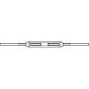 TOOLCRAFT 136597 Tendeur à vis avec 2 extrémités à souder M20 acier étamé par galvanisation DIN 1480 1 pc(s)
