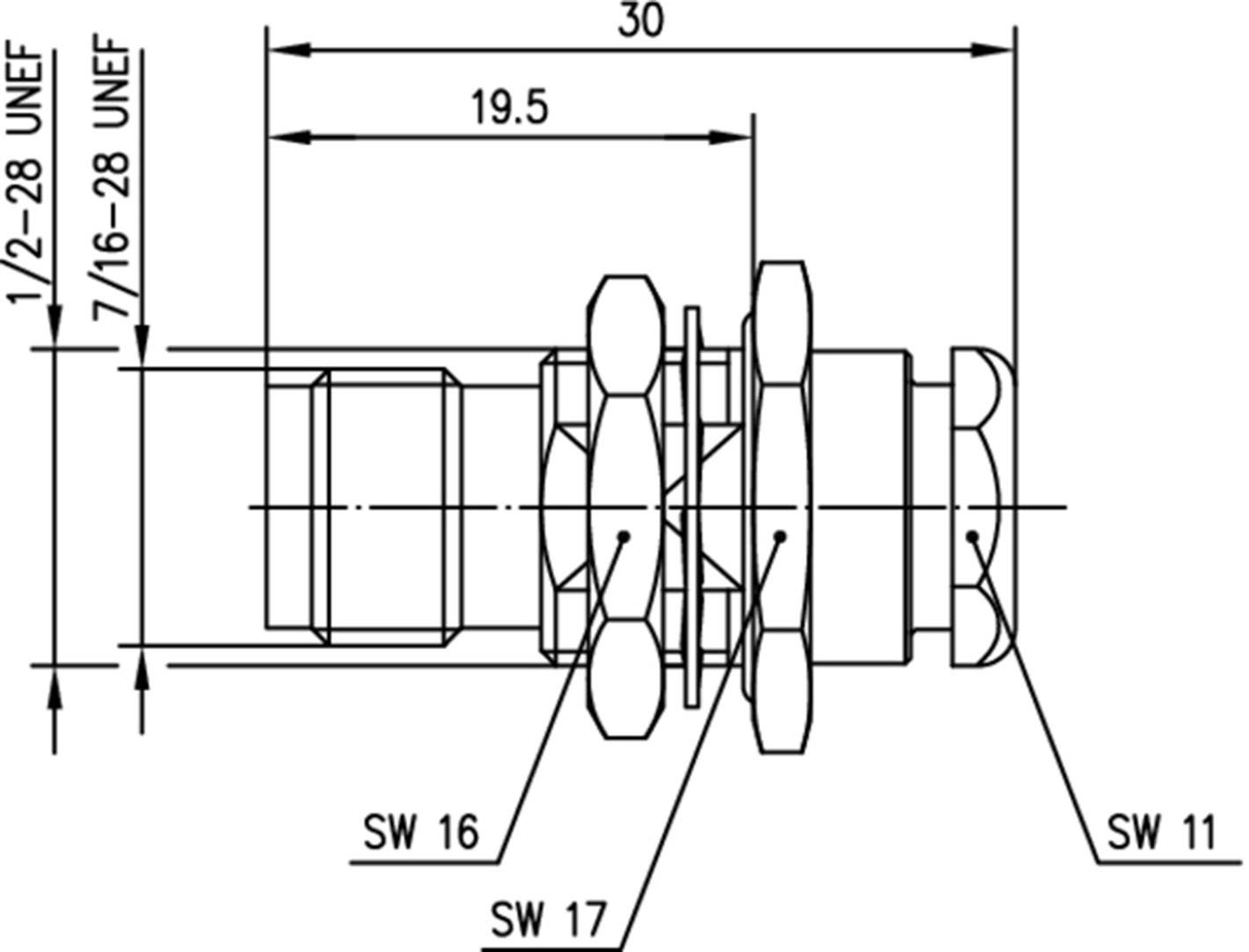 Telegärtner 100023785 100023785 Connecteur TNC embase femelle 50 Ω 1 pc(s)