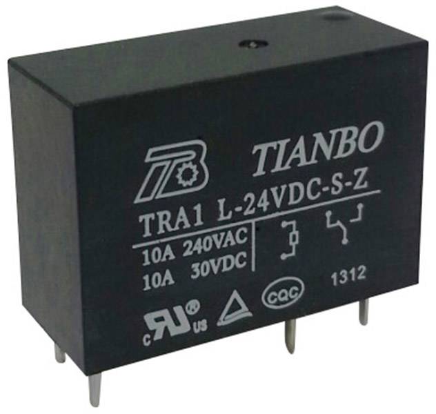 Tianbo Electronics TRA1 L-24VDC-S-Z Relais pour circuits imprimés 24 V/DC 12 A 1 inverseur (RT)