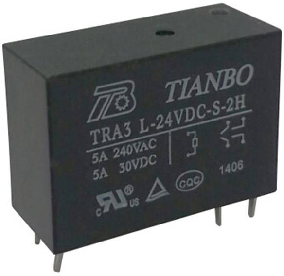 Tianbo Electronics TRA3 L-24VDC-S-2H Relais pour circuits imprimés 24 V/DC 8 A 2 NO (T)