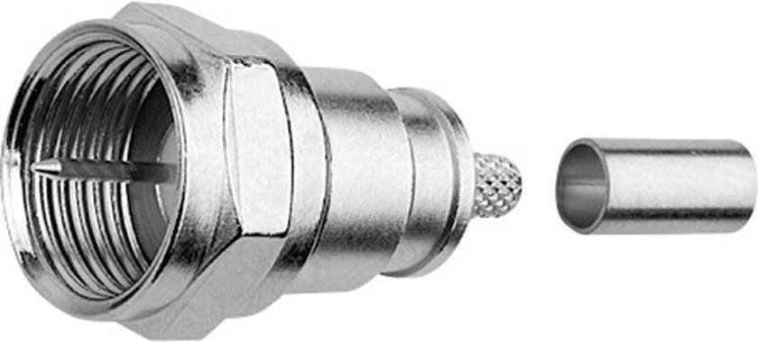 Telegärtner 100025626 100025626 Connecteur F mâle, droit 75 Ω 1 pc(s)