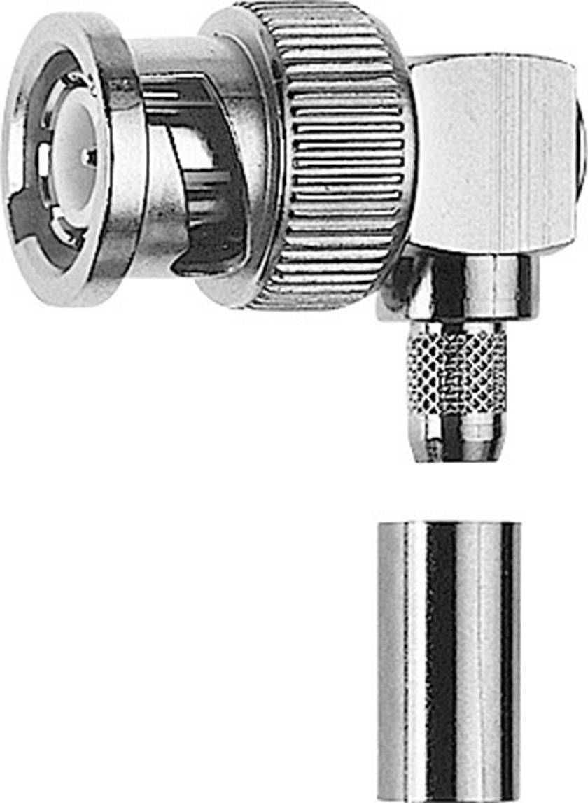 Telegärtner 100023340 100023340 Connecteur BNC mâle, coudé 50 Ω 1 pc(s)