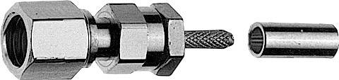 Telegärtner 100024906 100024906 Connecteur SMC femelle, droit 50 Ω 1 pc(s)