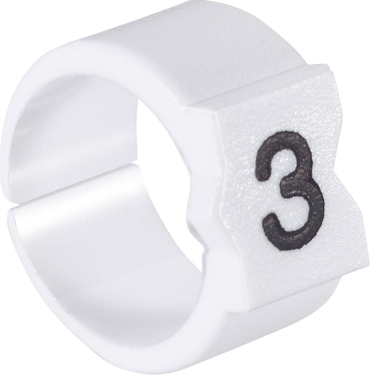 TE Connectivity STD09W-6 Clip de marquage Impression 6 Plage de Ø extérieur 3.25 à 4.50 mm 062724-000