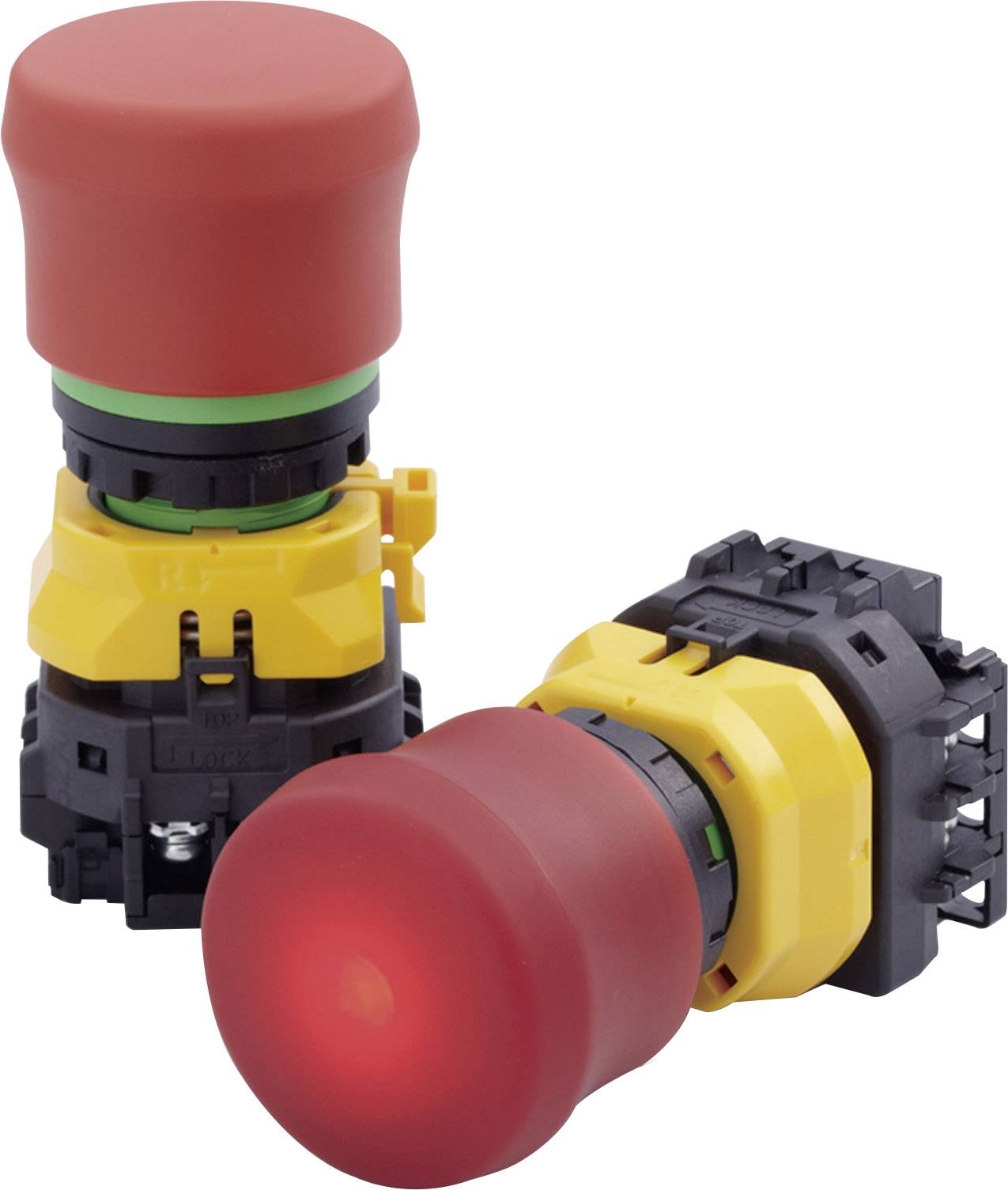 Idec XW1E-BV4TG02MFR Arrêt d'urgence avec affichage de statut, auto-surveillé 250 V/AC 5 A 2 NF (R) IP65 1 pc(s)