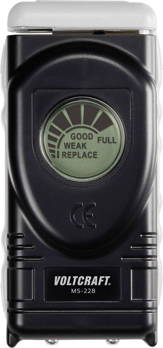 VOLTCRAFT Testeur de piles MS228 plage de mesure (testeur de pile) 1,5 V, 1,55 V, 9 V pile MS228